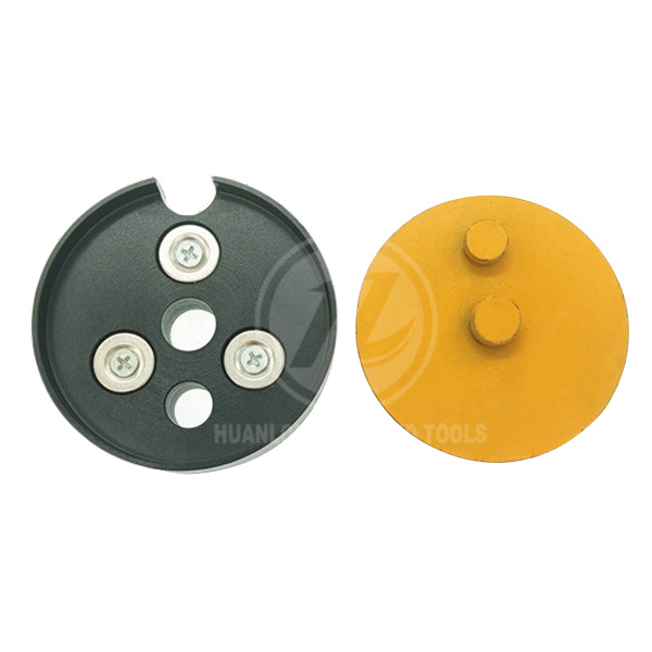 Support d'adaptateur à changement rapide/connecteur de plaque d'appui de tampons de polissage pour meuleuse de sol