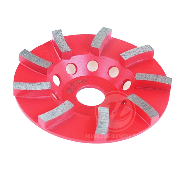 Bánh xe cốc kim cương phân đoạn 5 inch Turbo / Công cụ kim cương / Bánh xe mài