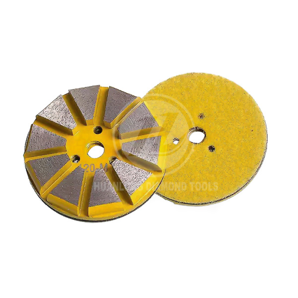 Đĩa đánh bóng sàn bê tông kim cương 3 inch 7 đoạn cho khối mài kim cương bê tông