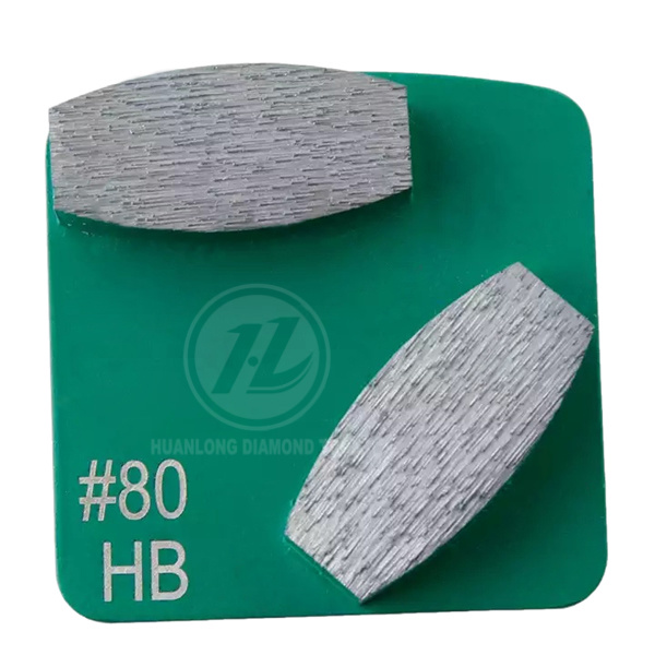 Ovalsegment-Diamantschleifplatte / Diamantsegment-Schleifpad für Betonboden