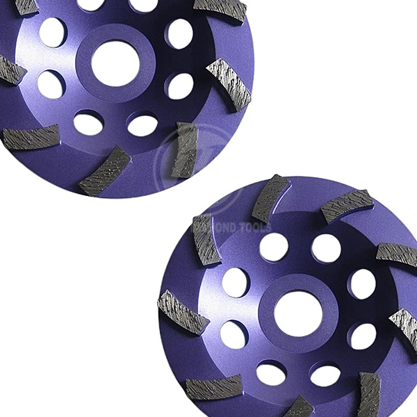 Betonschleifen Turbo Cup Wheel Flat / Cup Shaped Grinding Blade HuanLong Diamantscheiben
