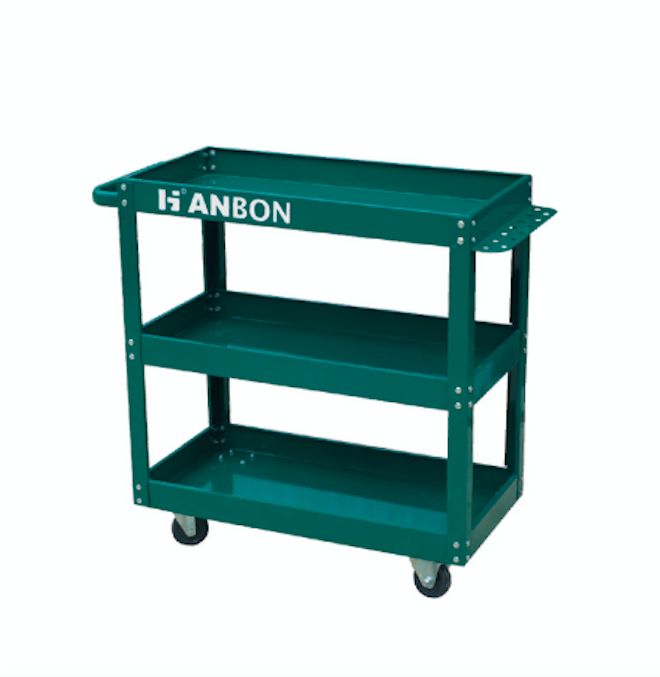 Three layers tool trolley