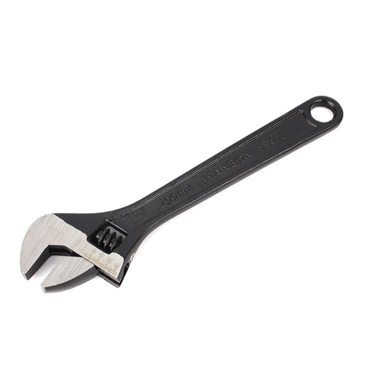 Black finish adjustable wrench