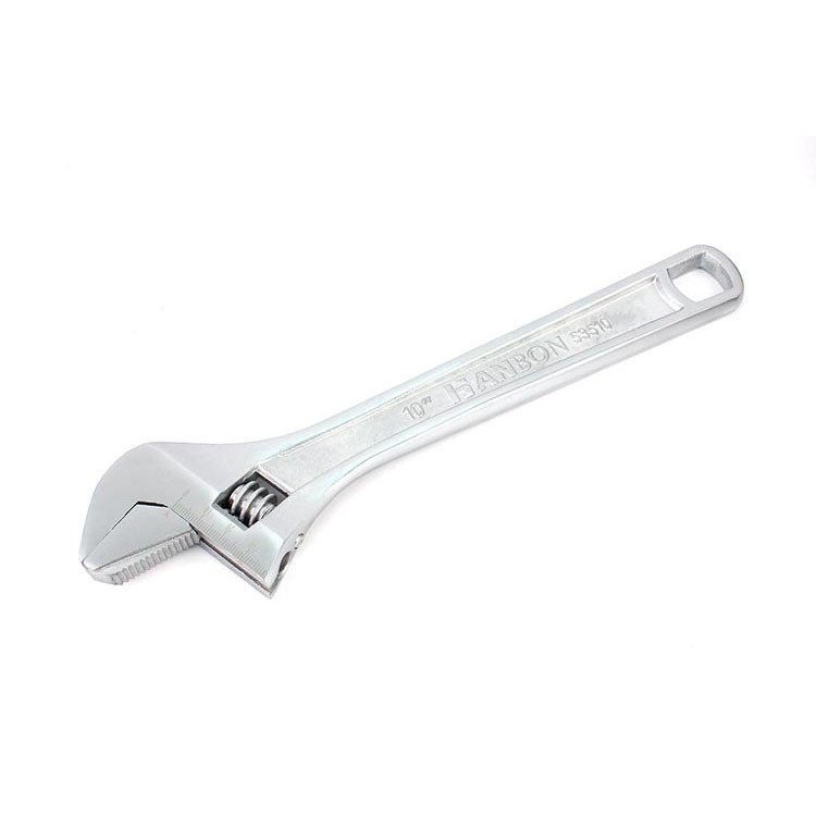 pearl nickel-plated pipe&adjustable wrench