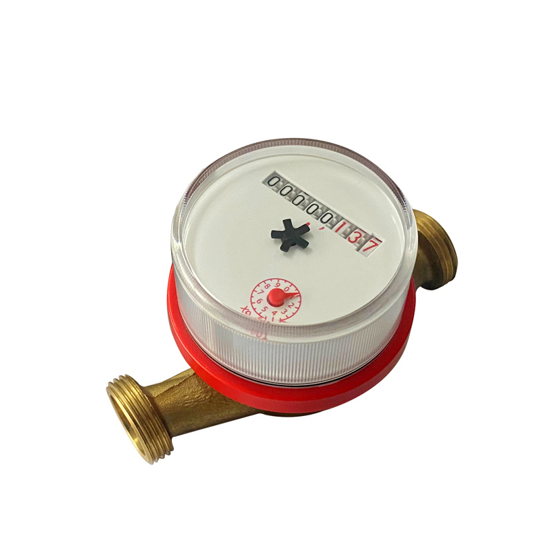 Residential Single Jet Dry Water Meter brass water meter Single Vane Wheel Water Meter