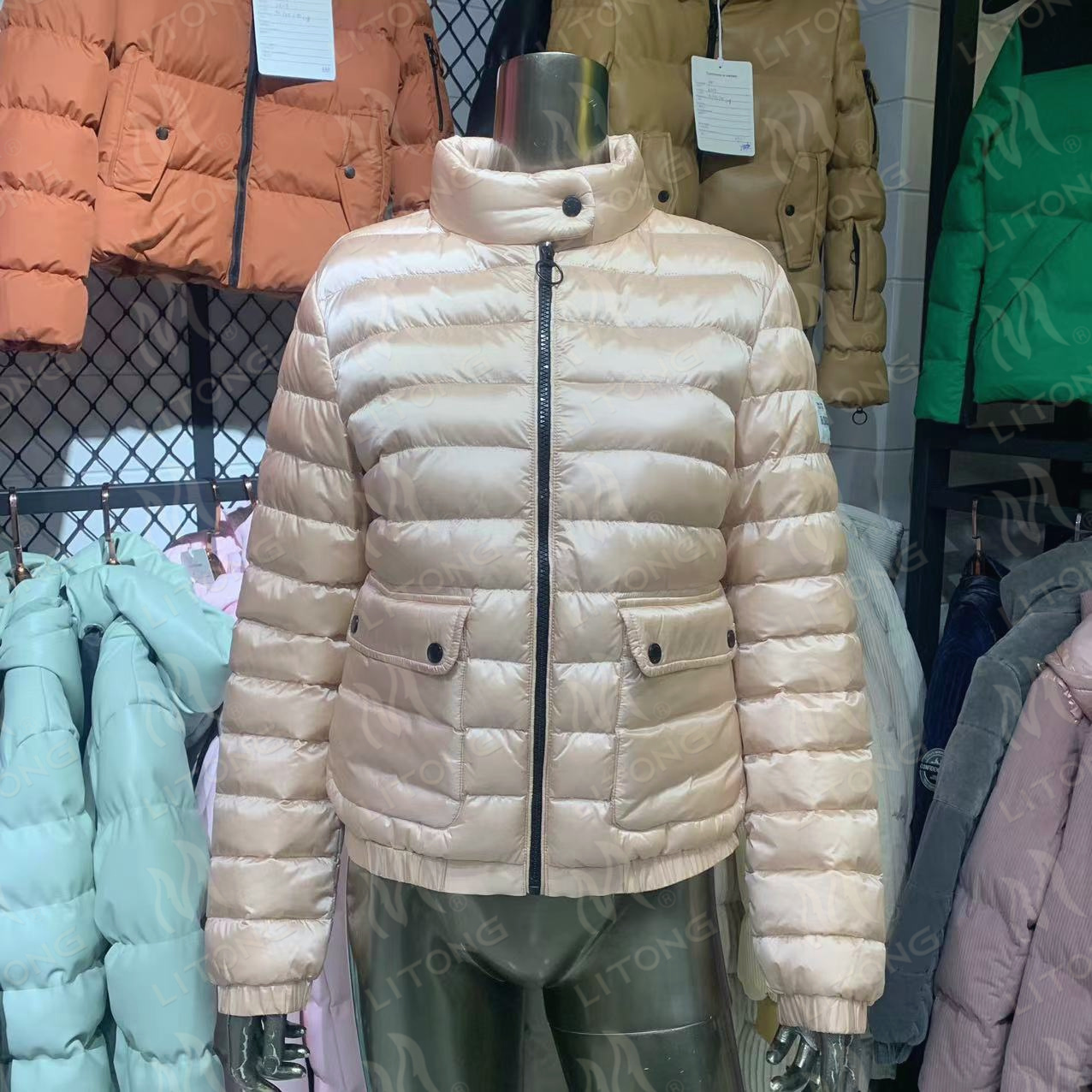 Woman winter nylon jacket