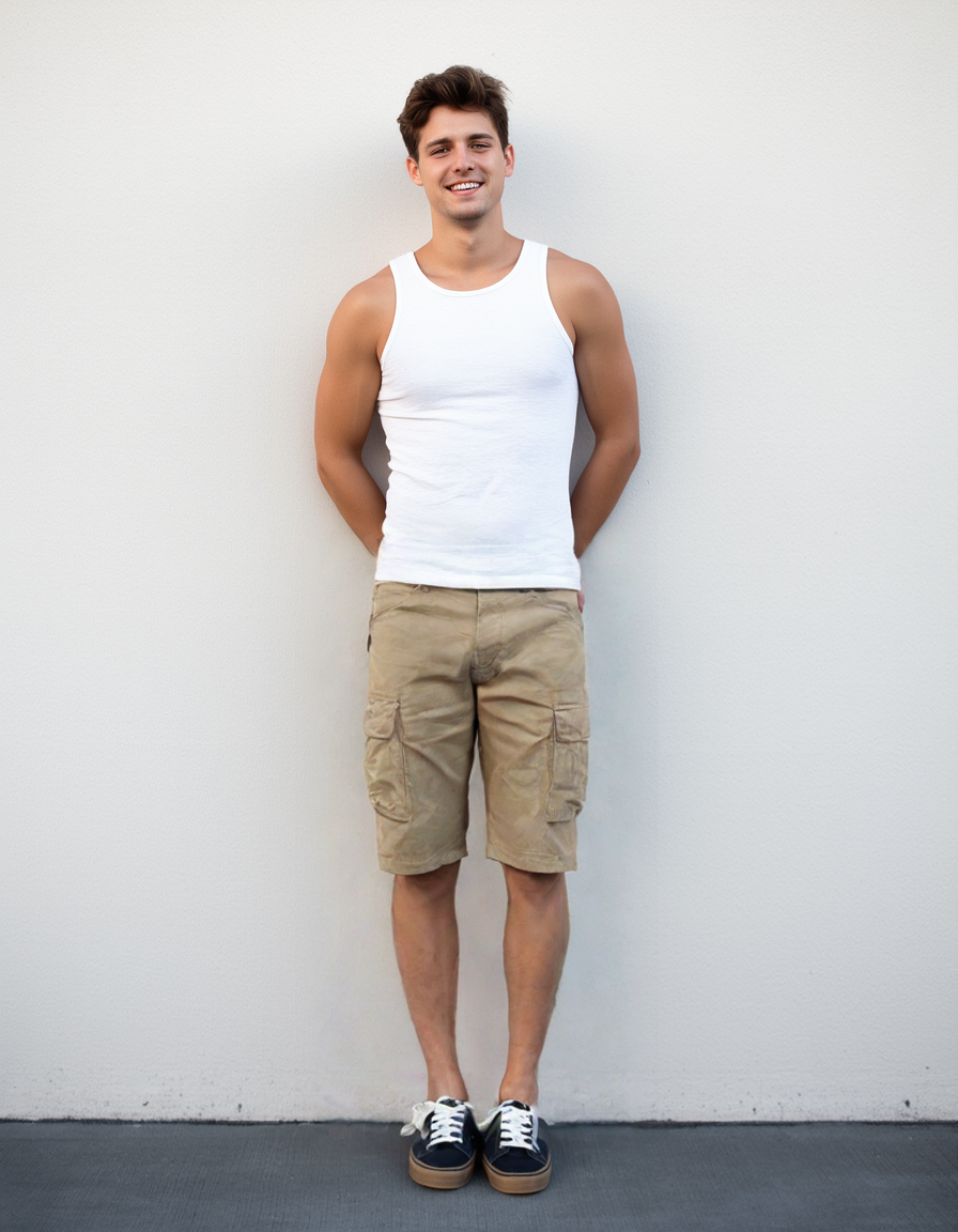 Men's cargo short;Men's cotton short;Men's garment dye short.