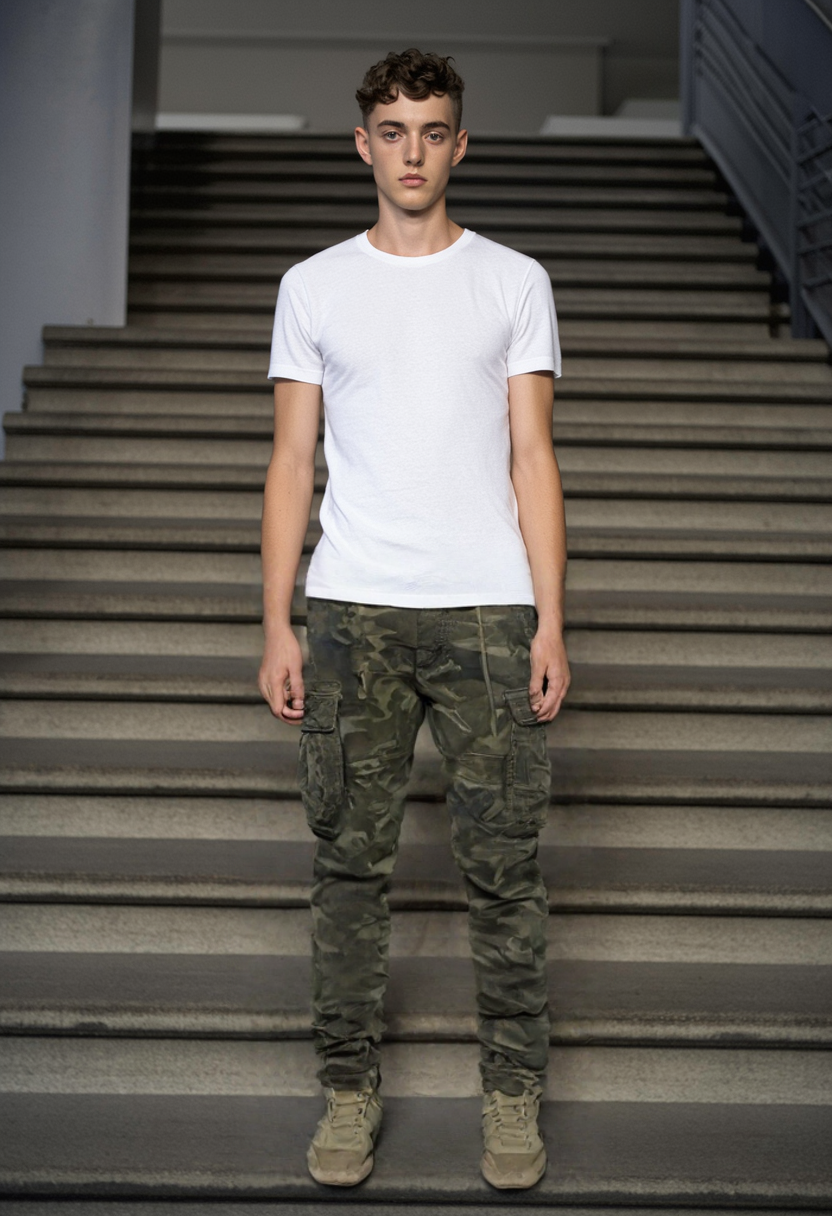 Men's cargo pant;men's cotton pant;men's garment dye pant.
