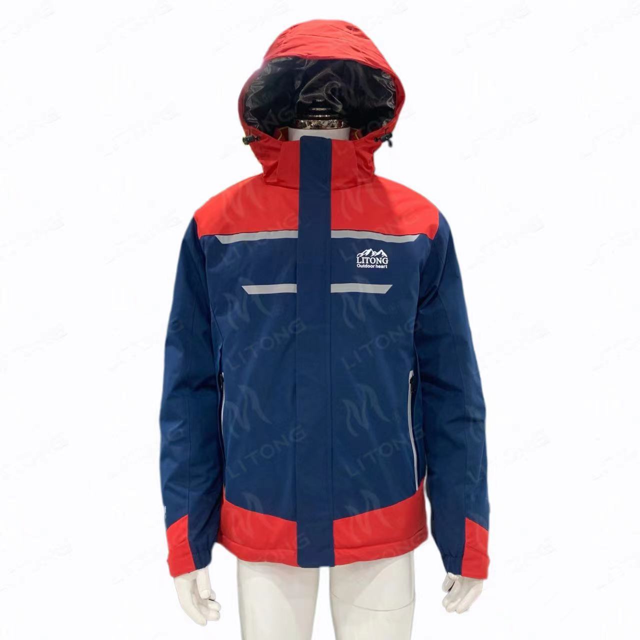 Man winter ski jacket outdoor jacket