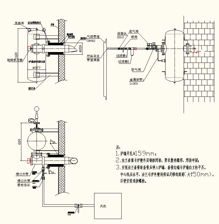 激波吹灰器工作原理图图片