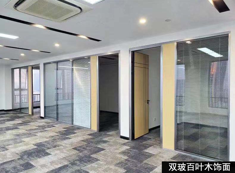 濰坊辦公室雙玻隔斷，濰坊玻璃隔斷，濰坊高隔斷墻定做廠家