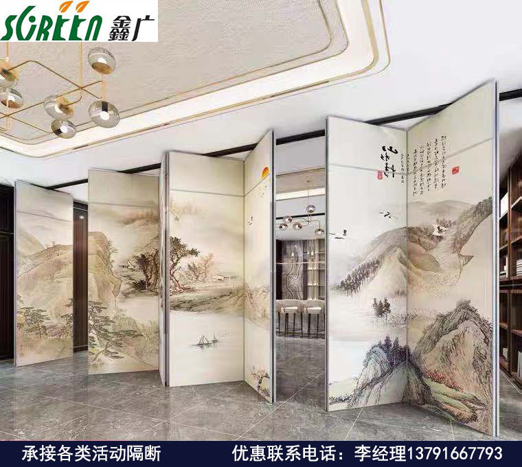 酒店活動隔斷，折疊式活動高隔斷