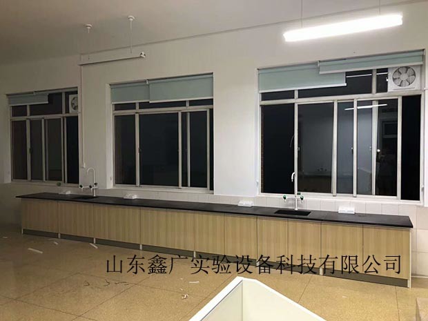 山東濰坊一中學校實驗臺、通風柜等安裝