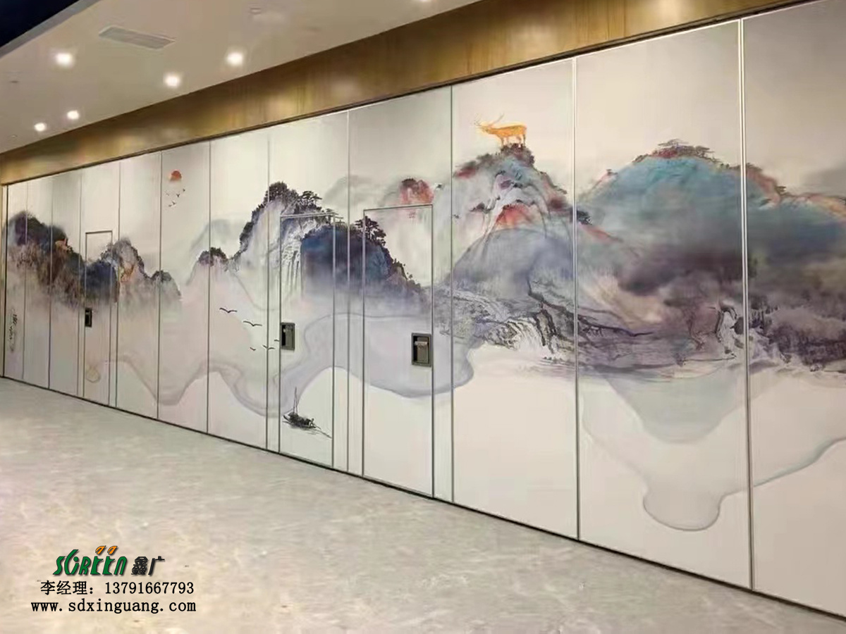 濰坊酒店活動(dòng)隔斷 展覽館移動(dòng)折疊會(huì)議室活動(dòng)隔斷