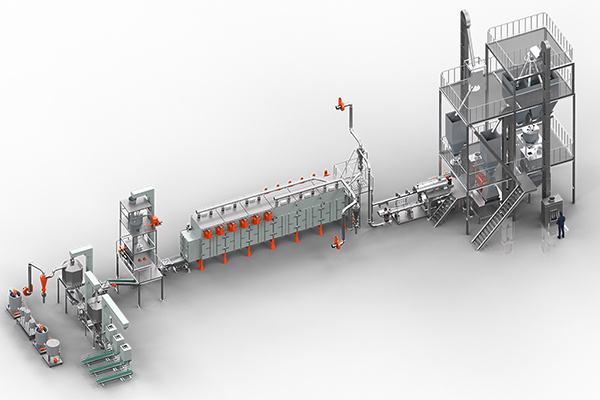 Pet feed production line