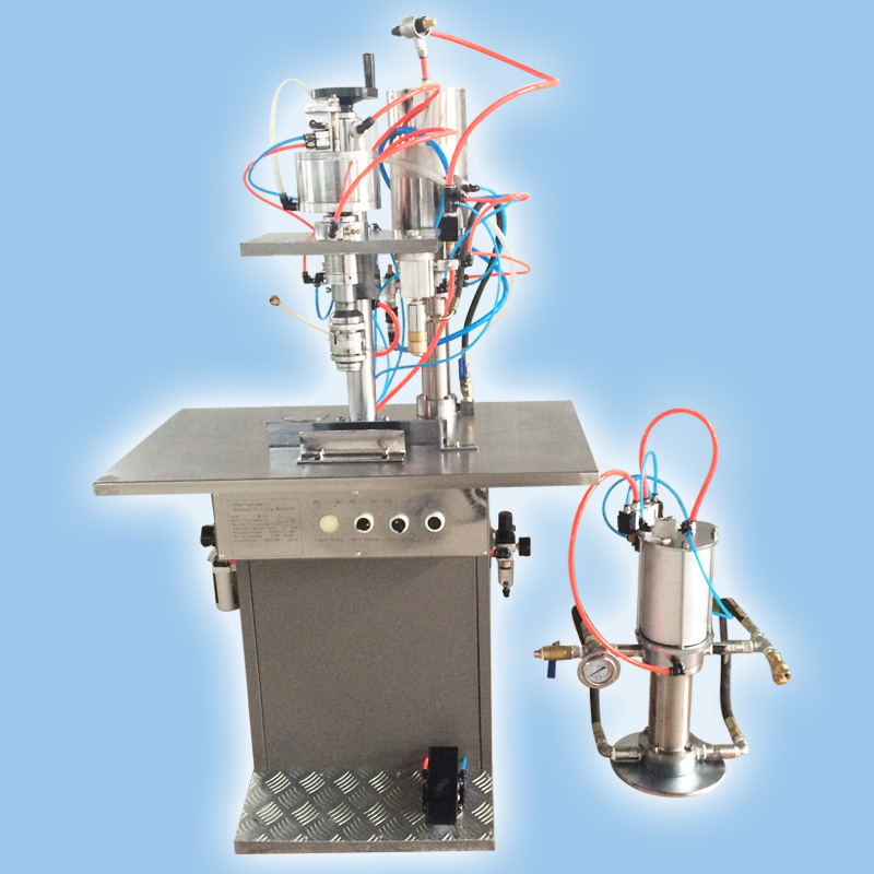 QG-ZB-2(二合一)半自动气雾剂灌装机