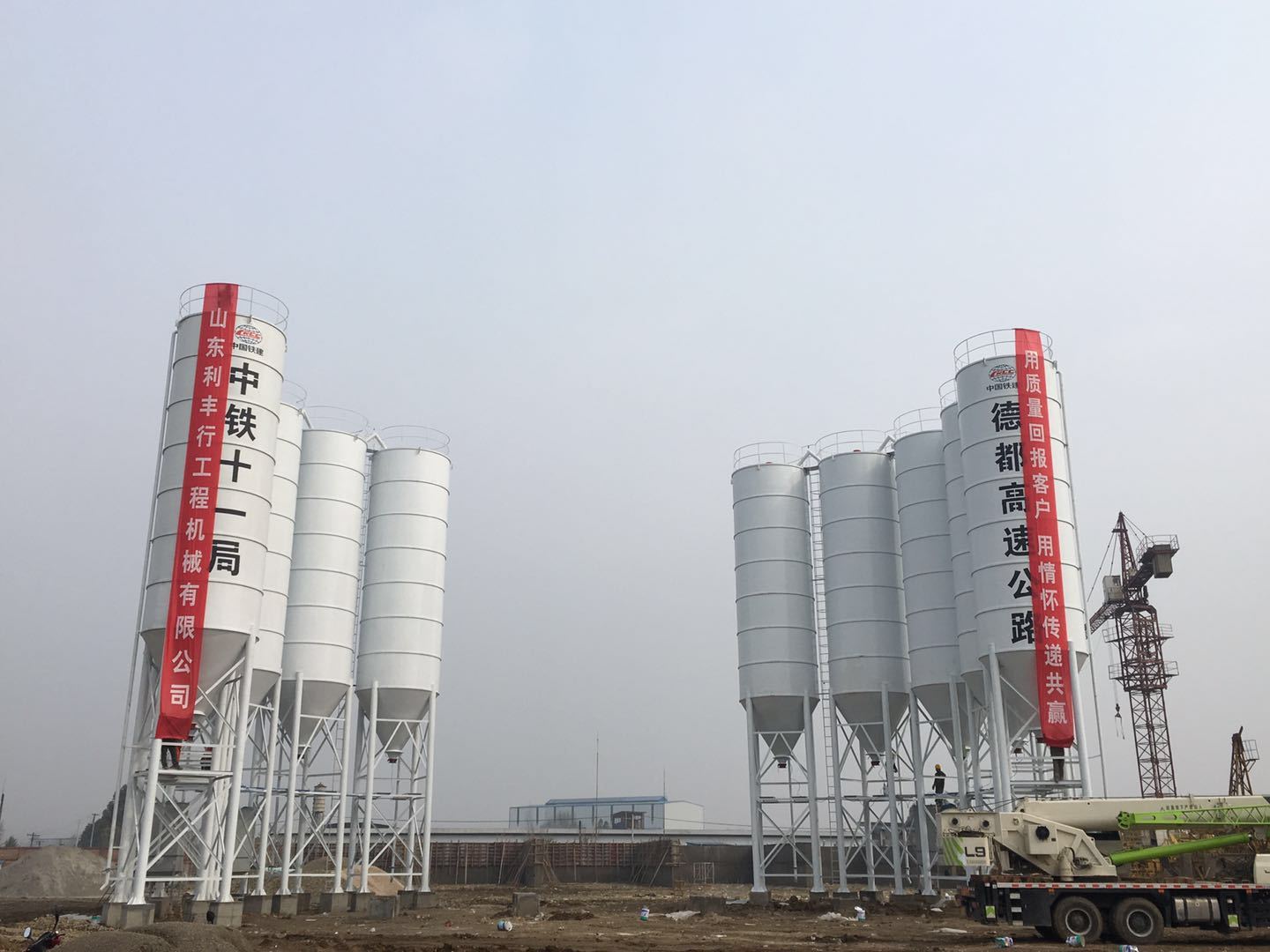 200T welded cement silo