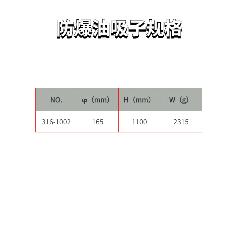 防爆油吸子规格