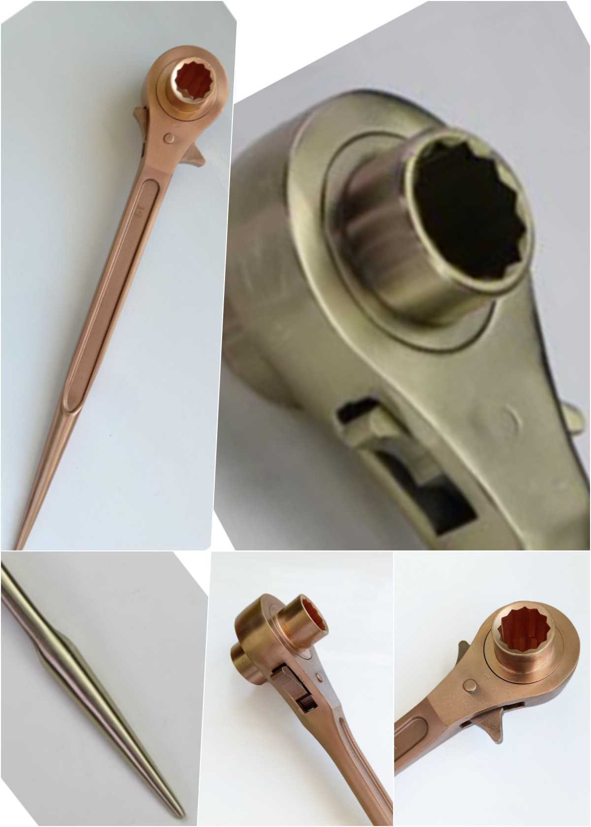 防爆扳手系列防爆工具鋁青銅/鈹青銅防爆換向撬棒棘輪扳手