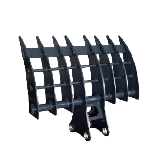 Excavator rake