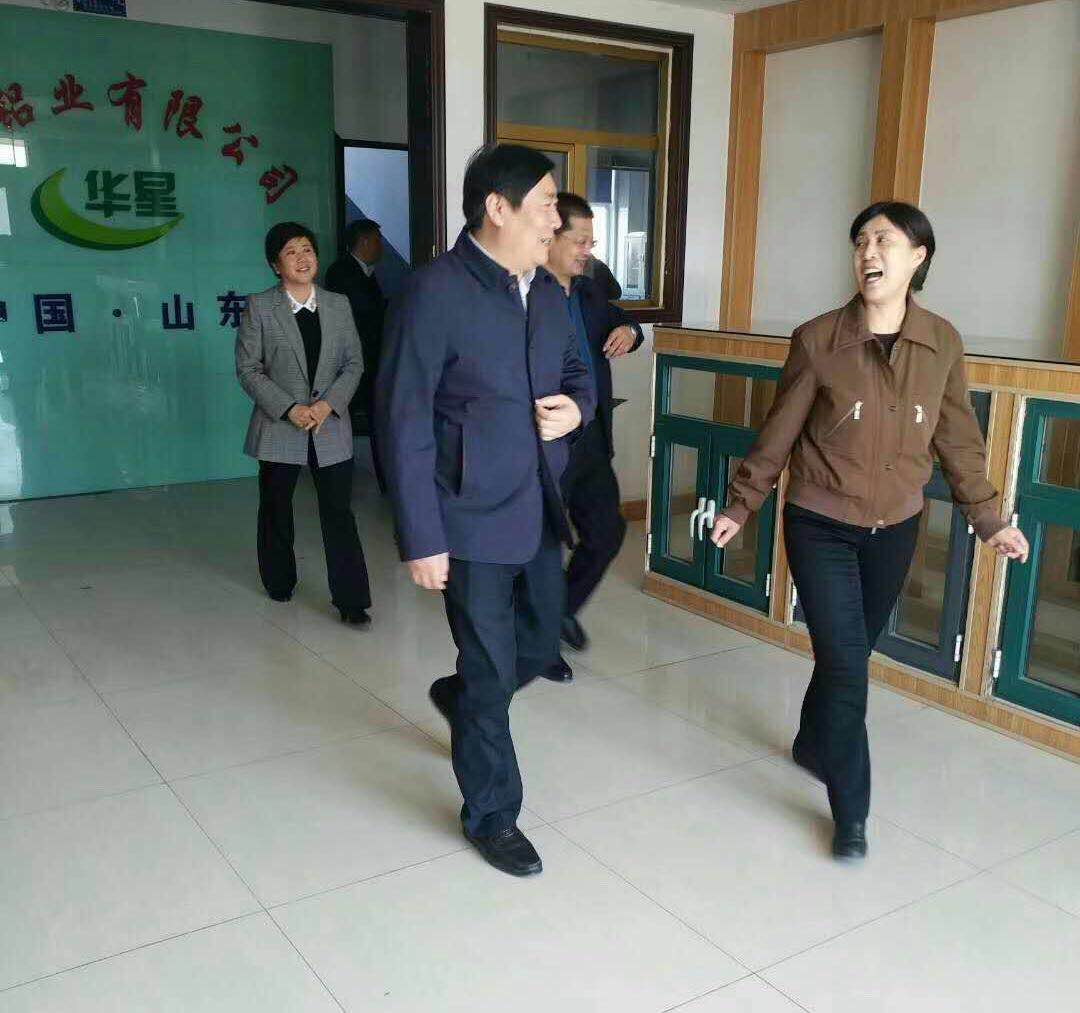 临沂市政协副主席李凤兰，郯城县委书记刘连栋来公司检查指导工作