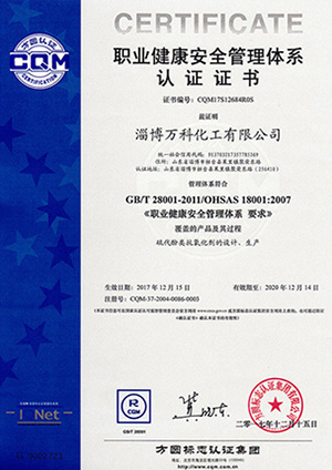 Occupational Health and Safety Management System Certification