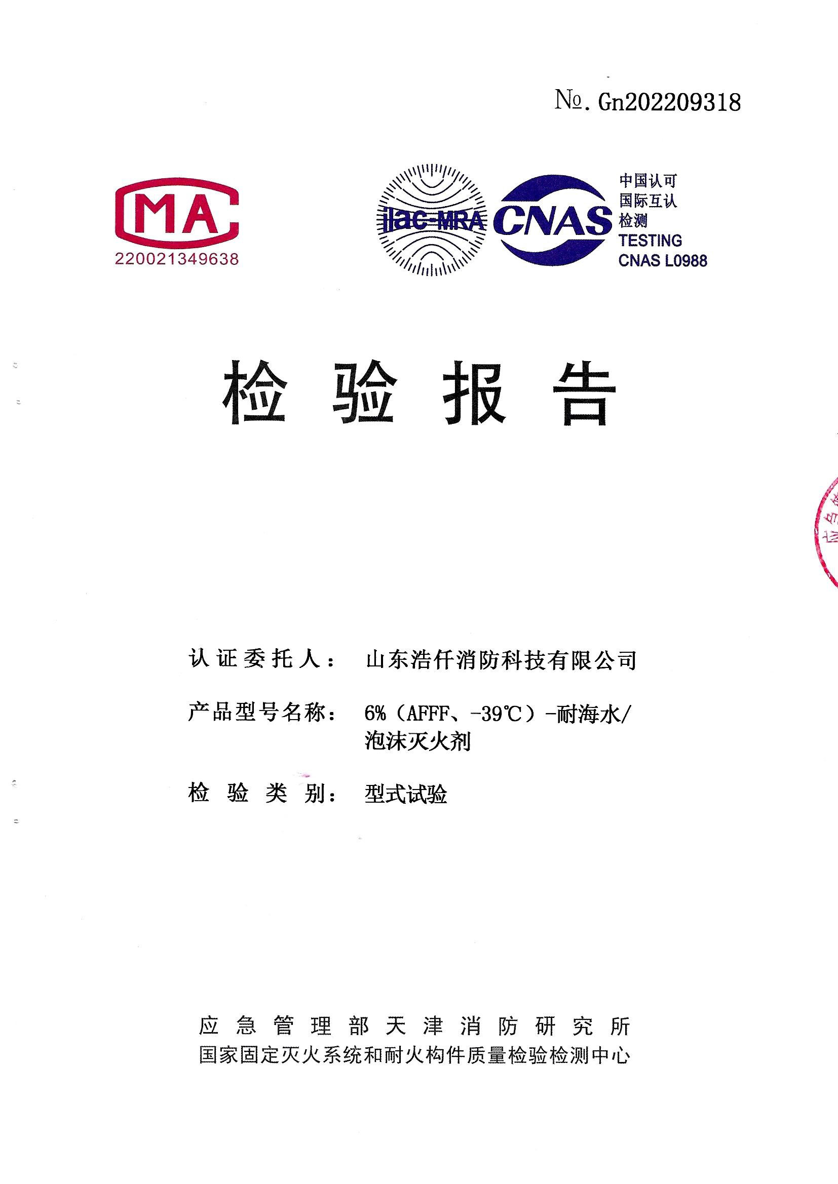 檢測報告