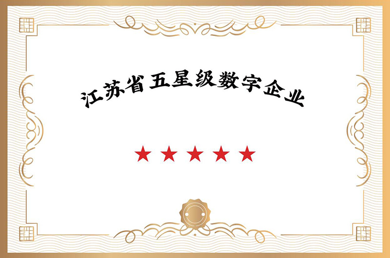 Five-Star digital enterprise in Jiangsu Province