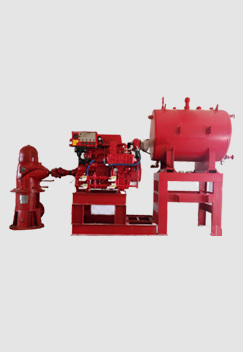 Vertical shaft fire pump package