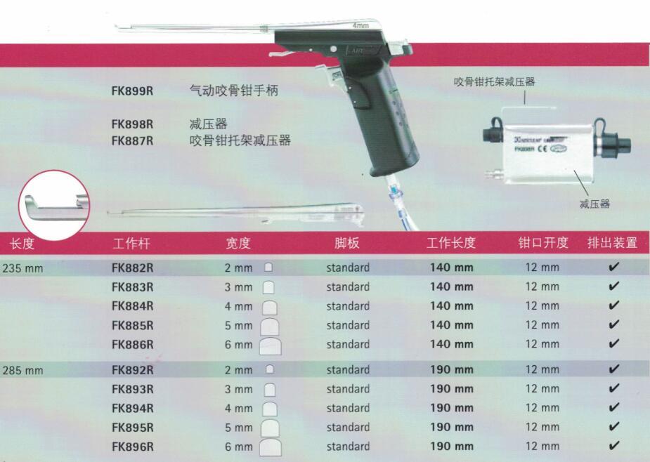 進(jìn)口蛇牌氣動(dòng)咬骨鉗Kerrison