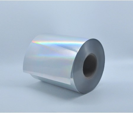 50u plain holographic BOPP/60g white glassine