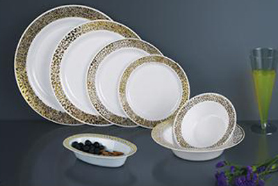 Lace Dinnerware W/hot Stamp