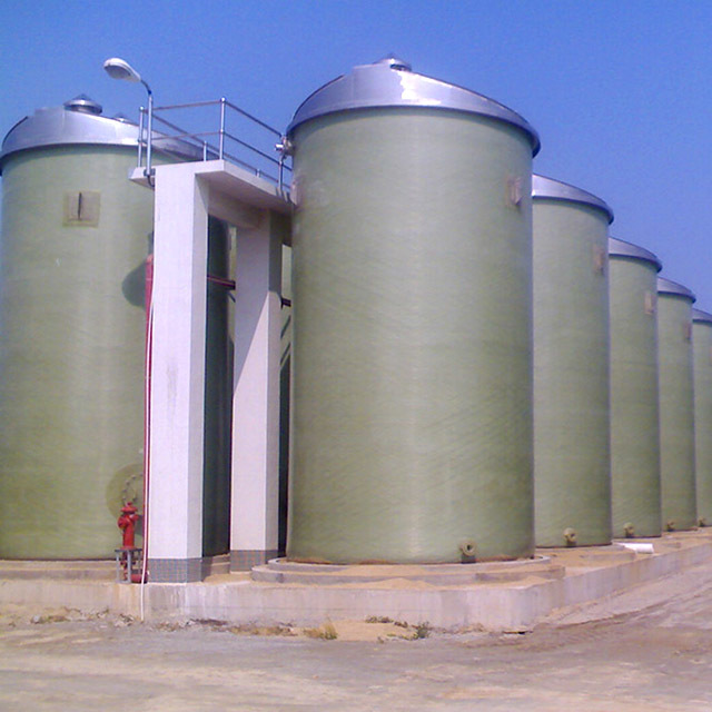 FRP vertical storage tank