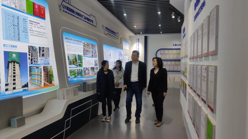 中國建材機械工業協會調研山東七星實業新型墻板裝備企業