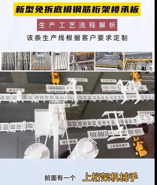 新型免拆底模钢筋桁架楼承板设备生产线