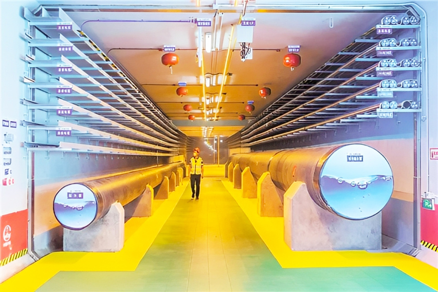 深圳国际会展中心地下管廊照明动画示意图