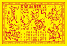 廿八星宿符白虎天狗经表文