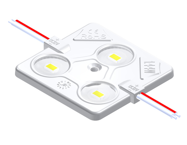 MAW153D1 three lamp 1.44W 5630 constant current injection molding square module with lens