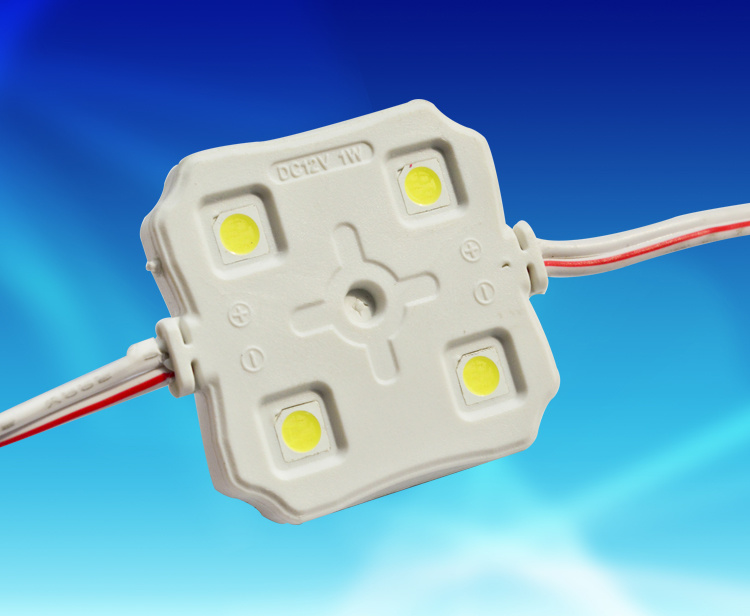MPW142A, 3737 four lamp square patch 5050 injection molding waterproof module DC12V