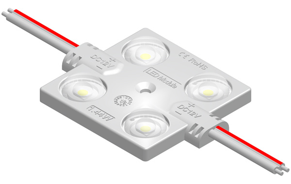 MFW149A1 four lamp square 1.32W 2835 constant pressure injection molding module with lens