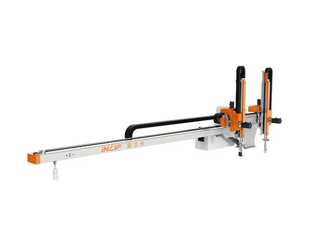 Longitudinal five-axis side hanging double arm double section