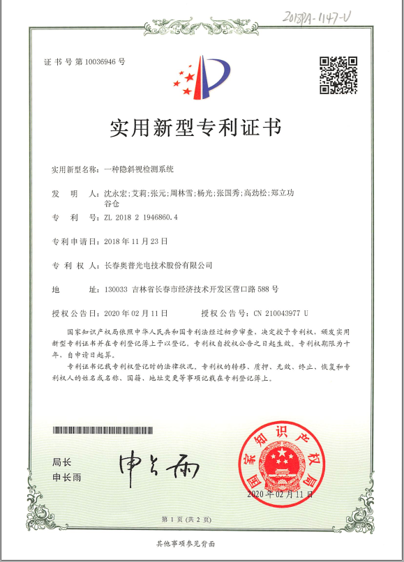 一种隐斜视检测系统