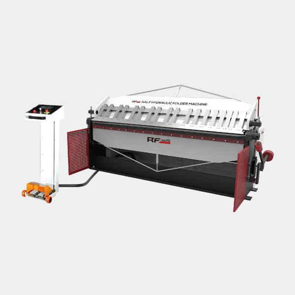 Half hydraulic folder machine