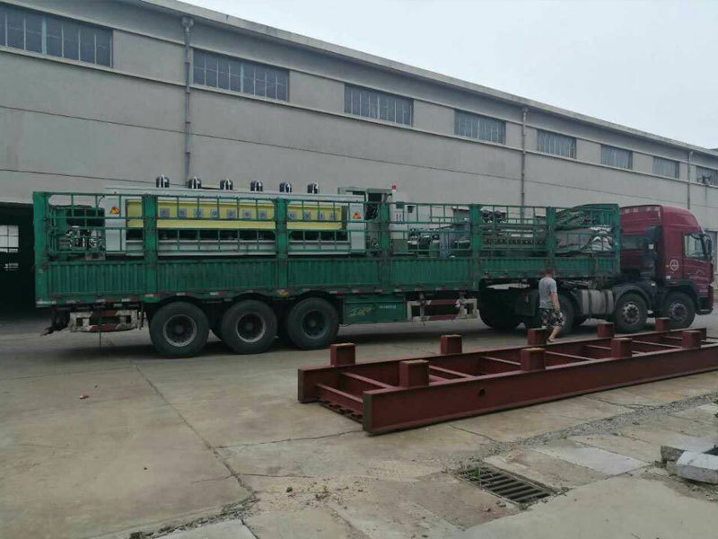 Roadside stone throw chamfering machine delivery