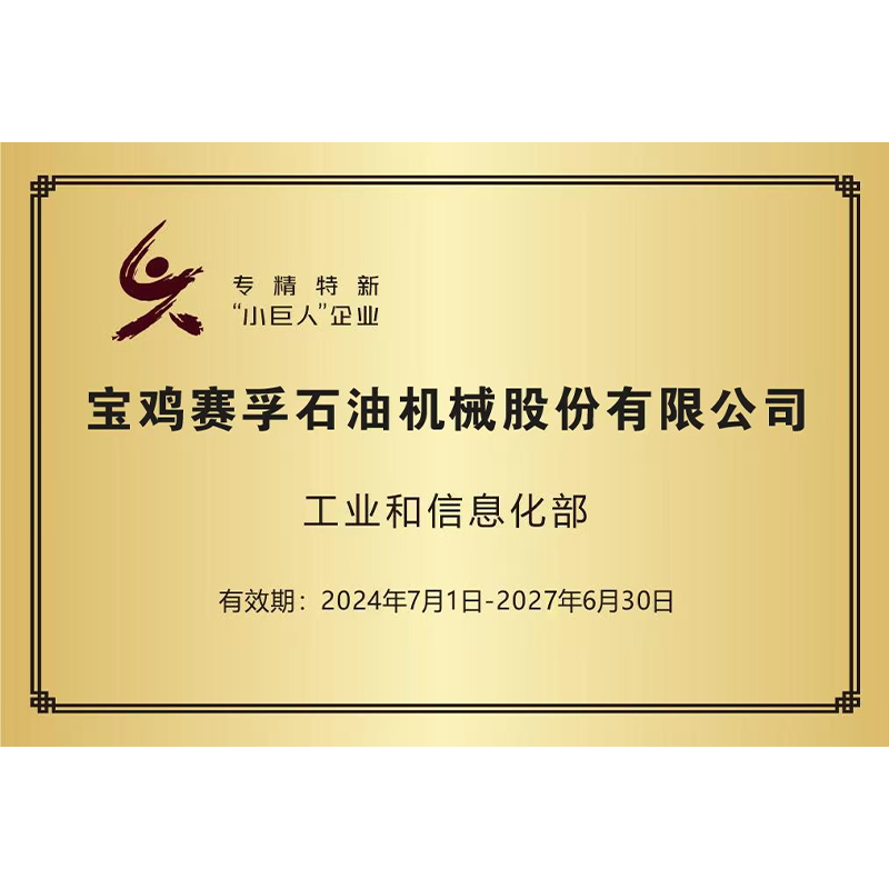陜西省專精特新中小企業(yè)