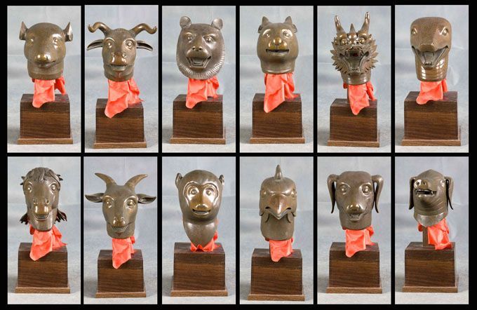 动物雕塑十二生肖神像铜雕