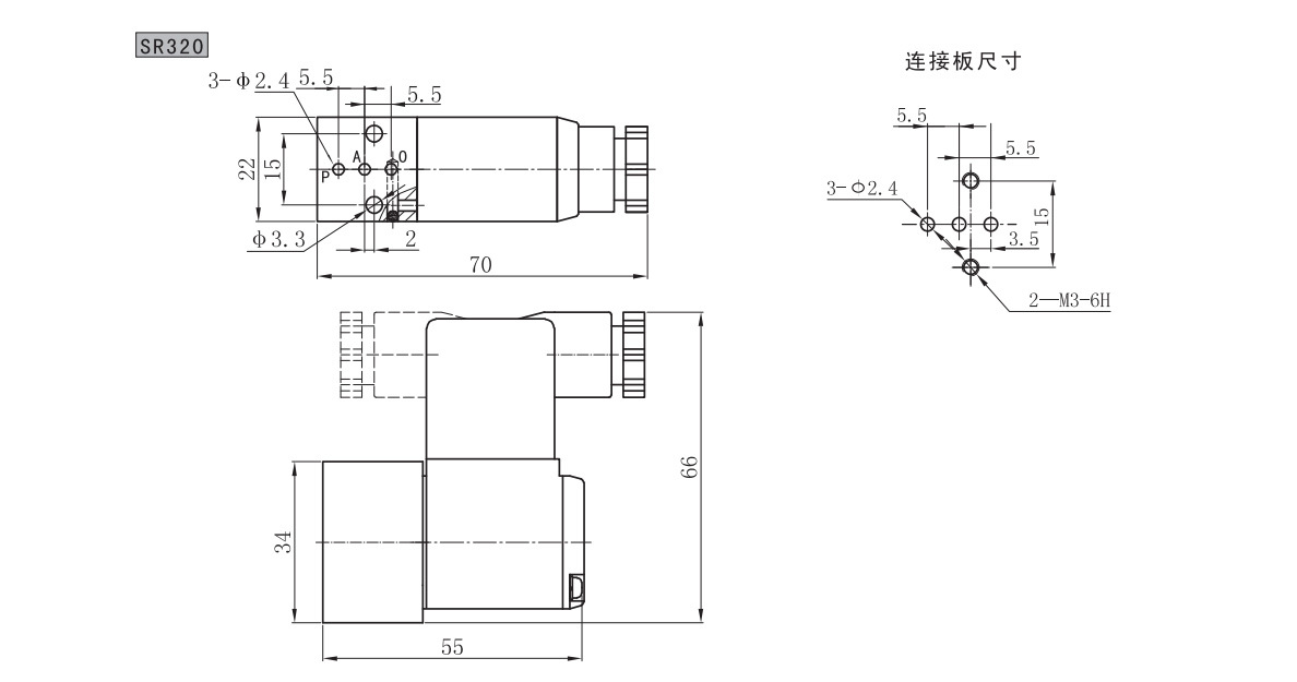 SR310/320 系列三通電磁換向閥