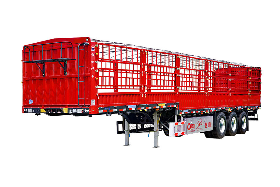 New national standard warehouse grille semi trailer (gooseneck)