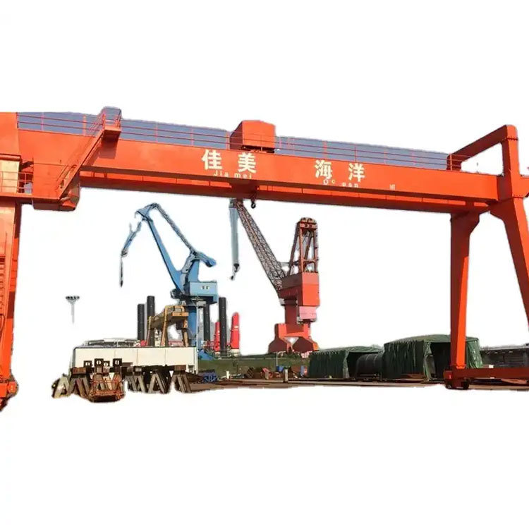 Port RTG Rubber Tyre Container Lifting Gantry Crane Price Max Yellow Moment Customized