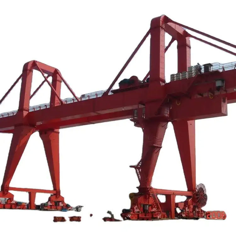 Port RTG Rubber Tyre Container Lifting Gantry Crane Price Max Yellow Moment Customized